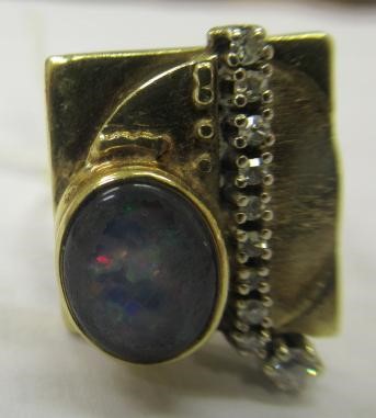 A SECESSIONIST STYLE COCKTAIL RING Image