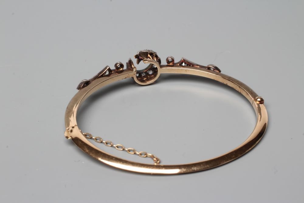 A VICTORIAN STIFF HINGED BANGLE Image