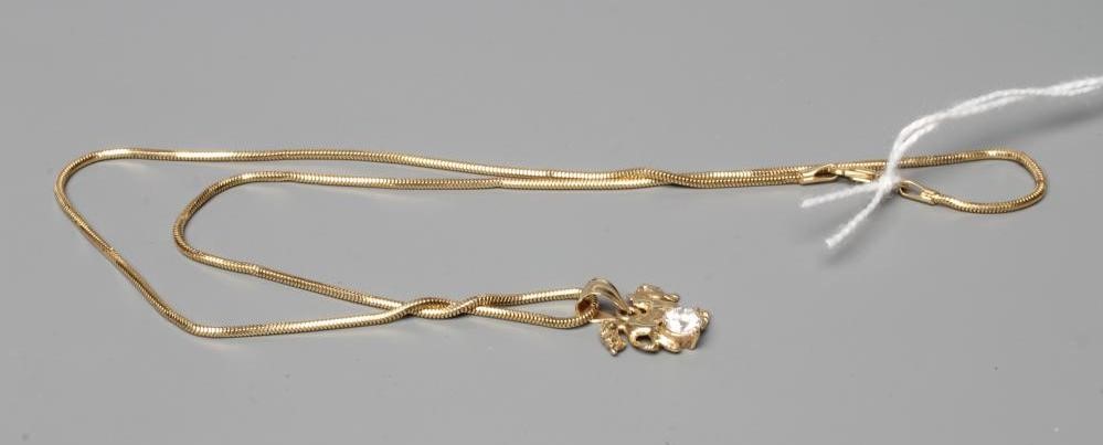 A DIAMOND HORSE PENDANT Image