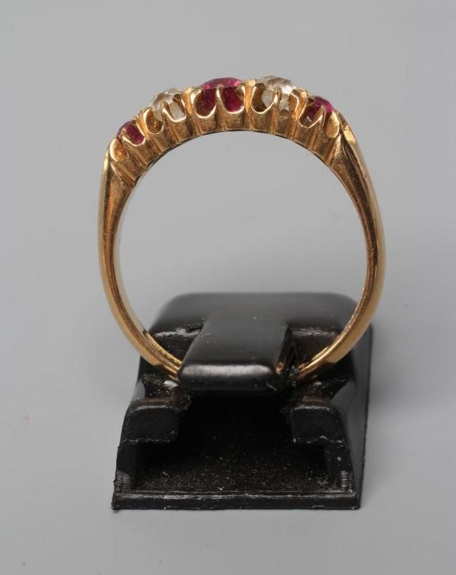 A LATE VICTORIAN RUBY AND DIAMOND RING Image