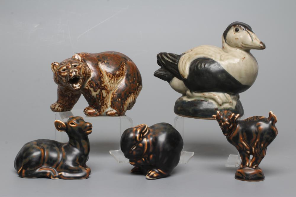 A ROYAL COPENHAGEN POTTERY EIDER DUCK Image