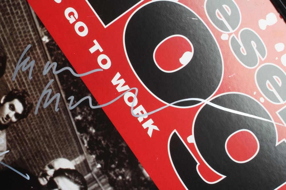 A SIGNED "RESERVOIR DOGS" POSTER autographed by Quentin Tarantino Image