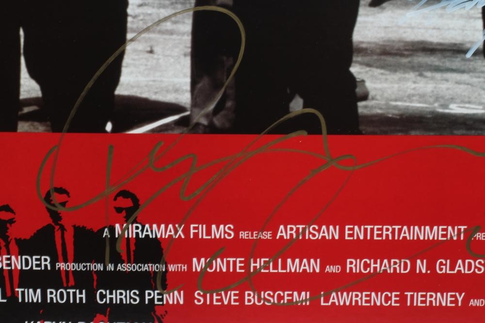 A SIGNED "RESERVOIR DOGS" POSTER autographed by Quentin Tarantino Image