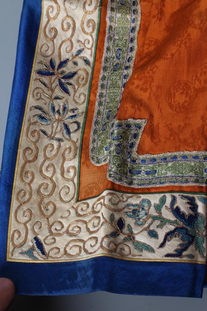 A CHINESE SILK SKIRT PANEL Image