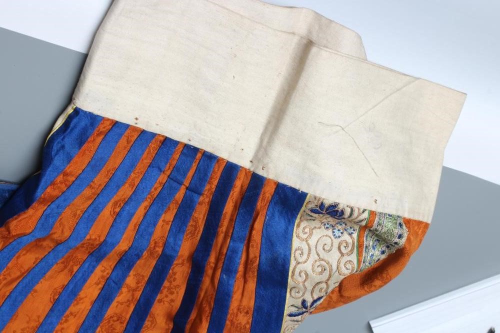 A CHINESE SILK SKIRT PANEL Image