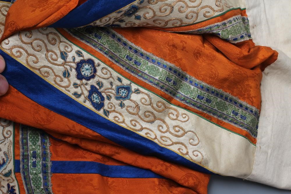 A CHINESE SILK SKIRT PANEL Image