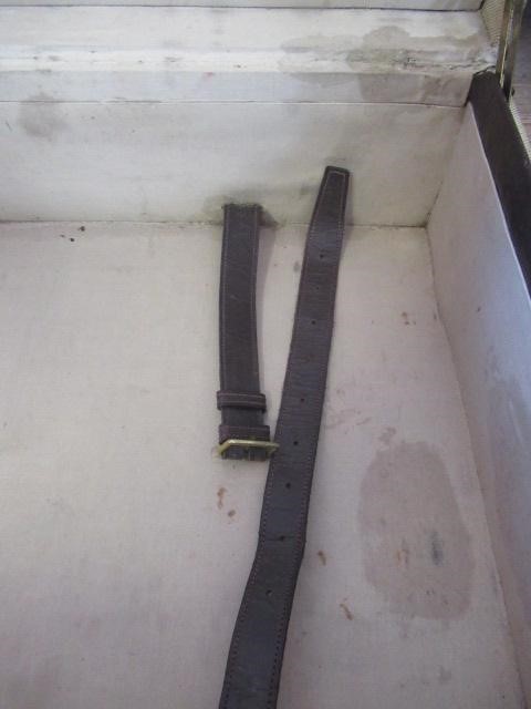 AN HERMES CANVAS AND LEATHER SUITCASE Image