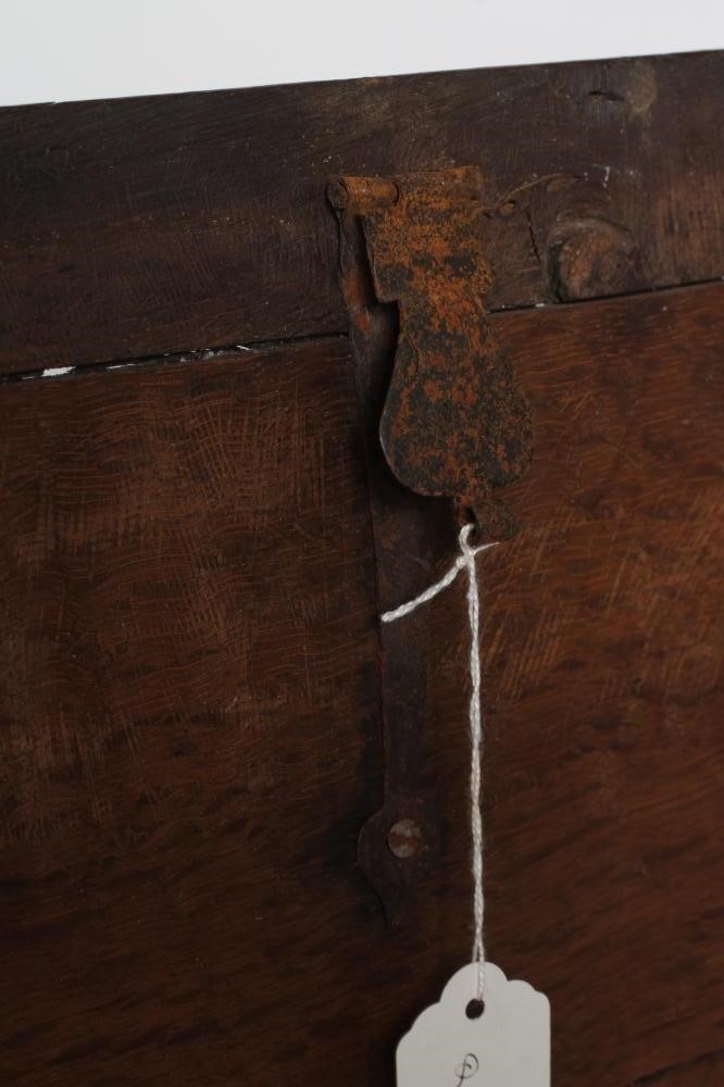 AN OAK BOARDED BOX Image