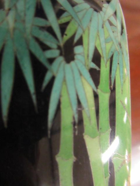 A PAIR OF JAPANESE CLOISONNE ENAMEL VASES Image