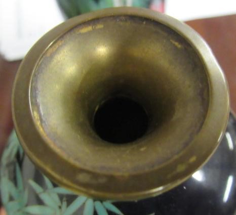 A PAIR OF JAPANESE CLOISONNE ENAMEL VASES Image