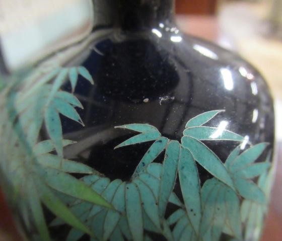 A PAIR OF JAPANESE CLOISONNE ENAMEL VASES Image