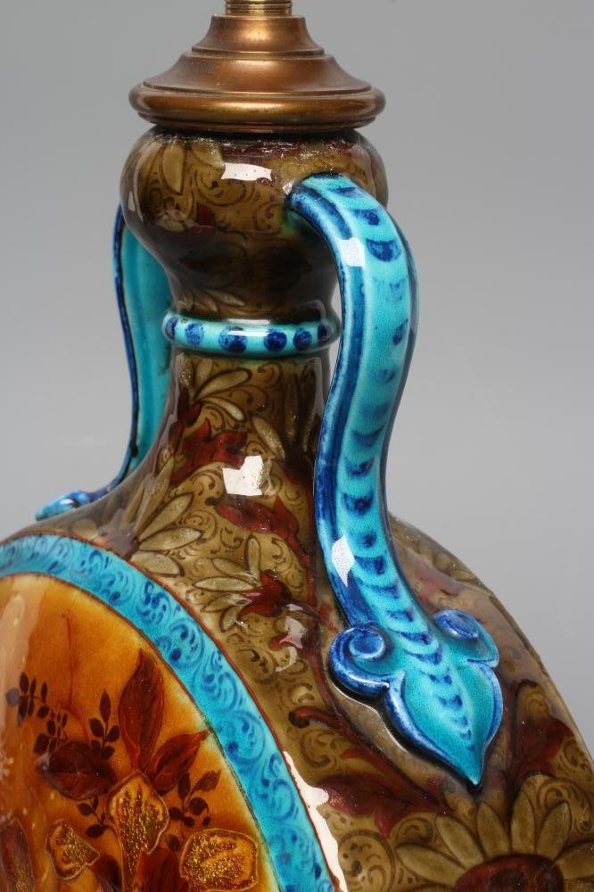 A THEODORE DECK MAJOLICA MOON FLASK Image