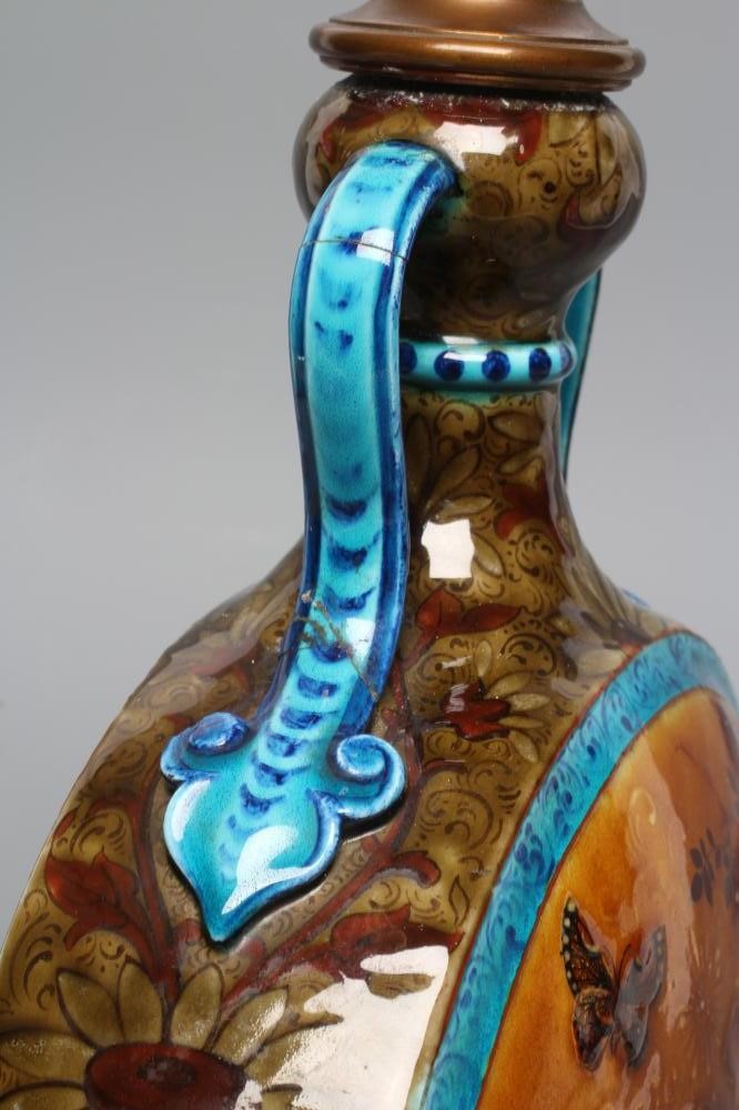 A THEODORE DECK MAJOLICA MOON FLASK Image