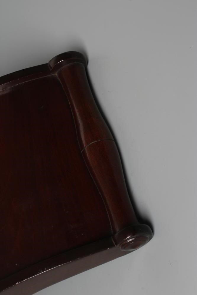 A REGENCY MAHOGANY CHEESE COASTER, early 19th century, with split baluster handles and applied Image