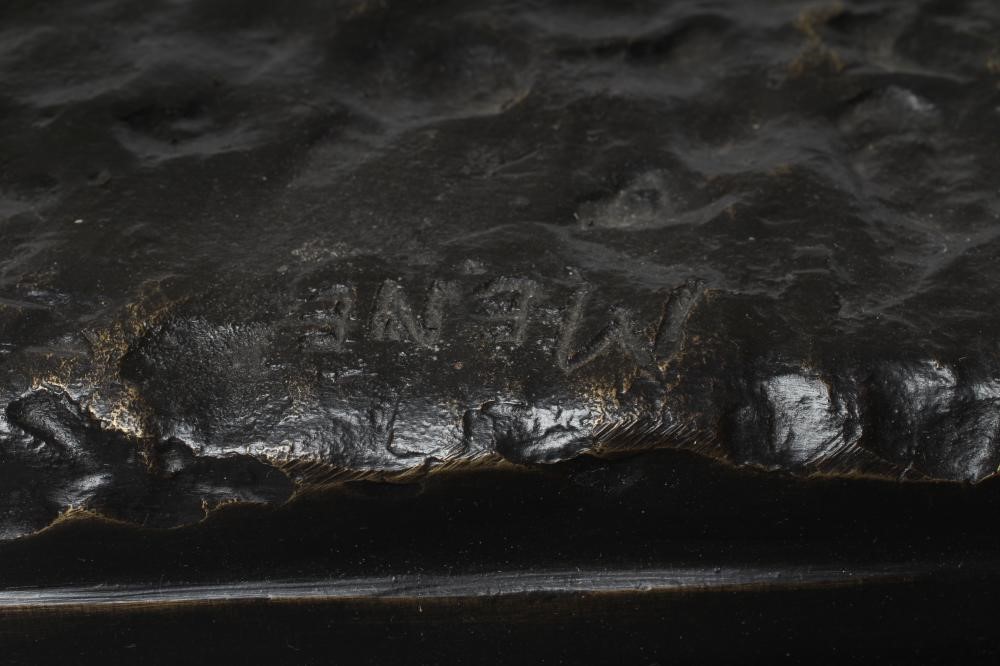 AFTER PIERRE JULES MENE (French 1810-1879) Equestrian Figure, 20th century, bronze, the oblong base Image