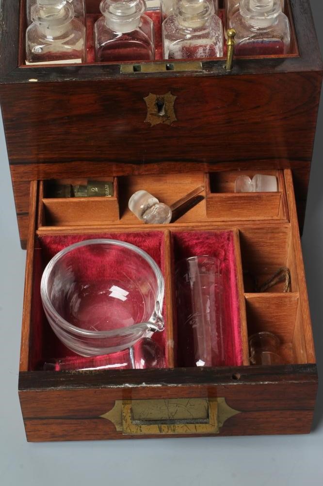 AN APOTHECARYS ROSEWOOD MEDICINE CHEST Image