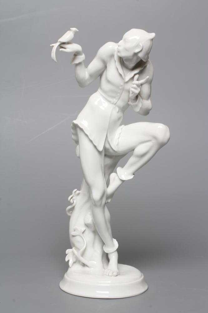 AFTER GUSTAV OPPEL - a Volkstedt blanc-de-chine porcelain figure Image