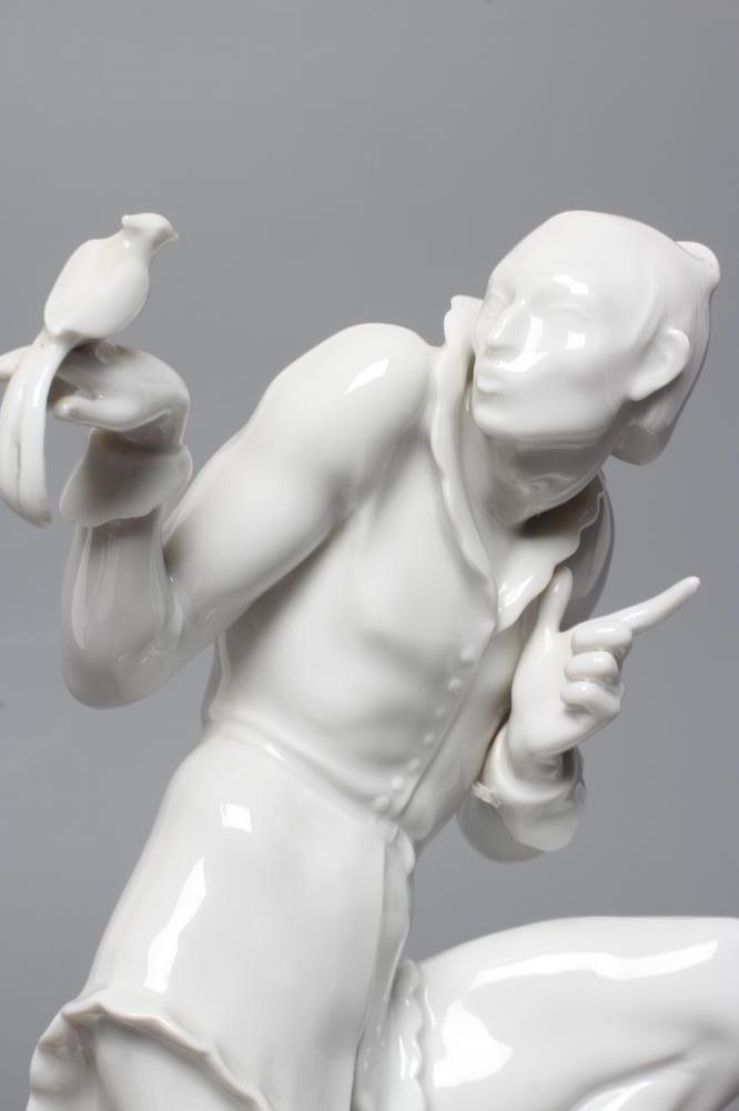 AFTER GUSTAV OPPEL - a Volkstedt blanc-de-chine porcelain figure Image