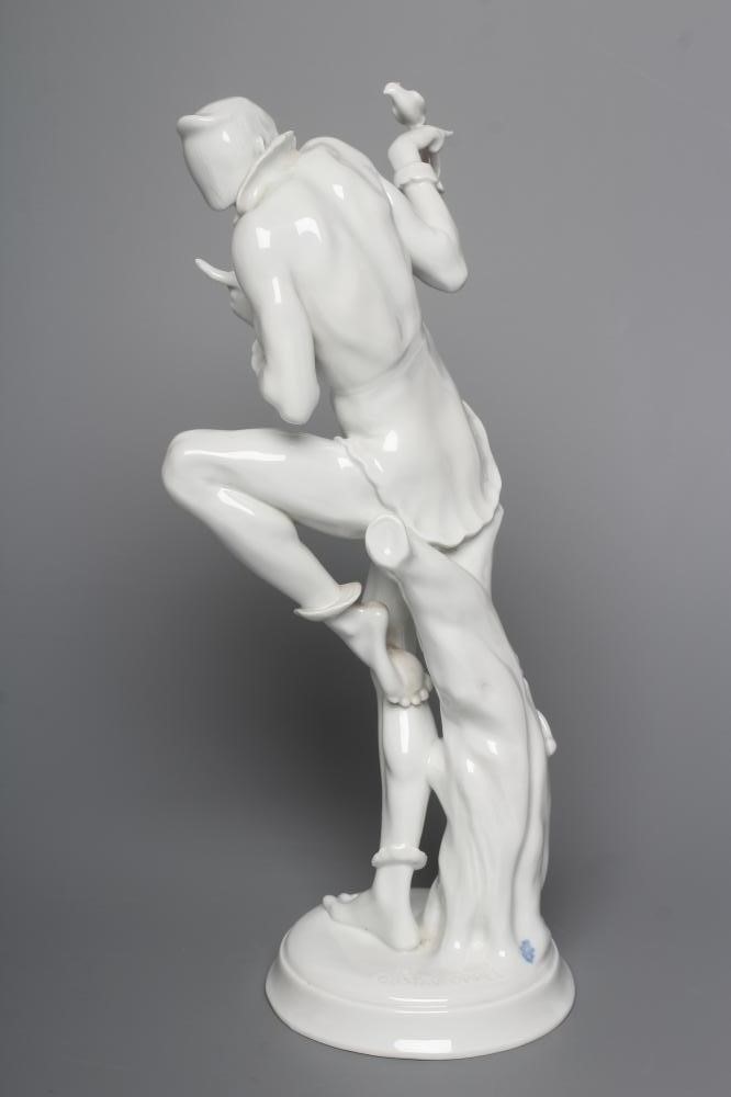 AFTER GUSTAV OPPEL - a Volkstedt blanc-de-chine porcelain figure Image