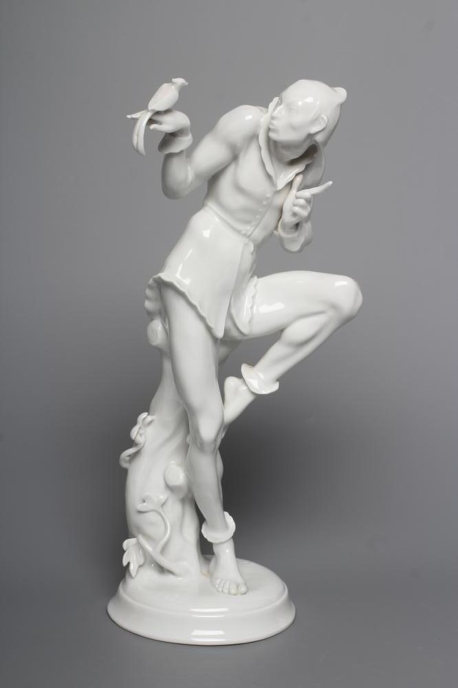 AFTER GUSTAV OPPEL - a Volkstedt blanc-de-chine porcelain figure Image
