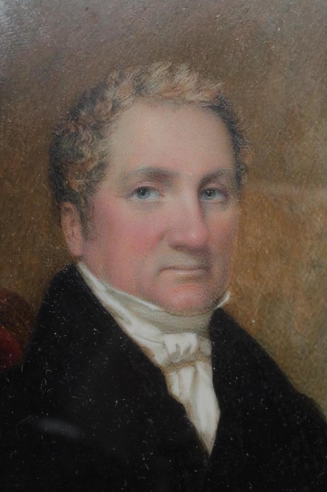 CORNELIUS BERIS DURHAM (1809-1884) Portrait of a Gentleman seated and holding a book Image