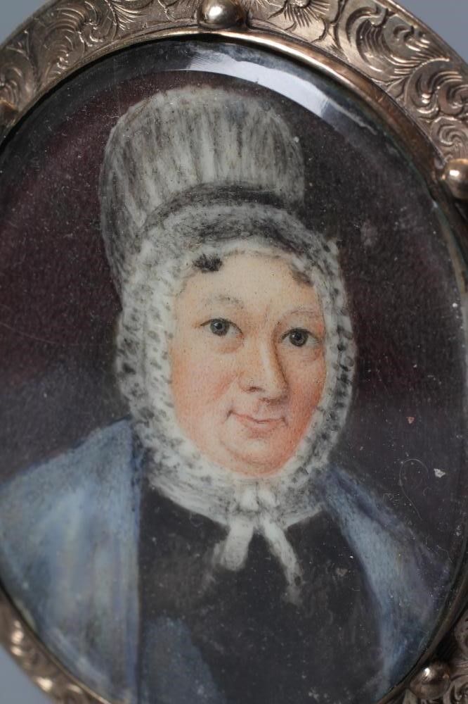 ENGLISH SCHOOL (19th century) Portrait of a Woman in a lace bonnet Image