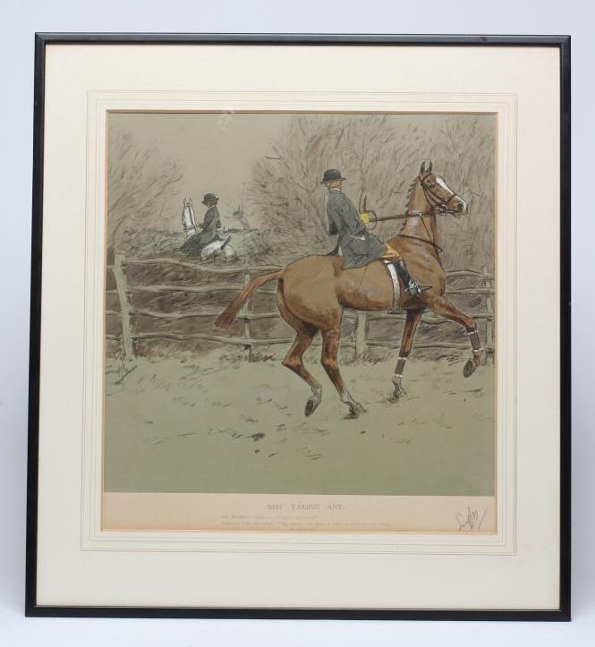 CHARLES JOHNSON PAYNE "SNAFFLES" (1884-1967) "Not Taking Any" Image