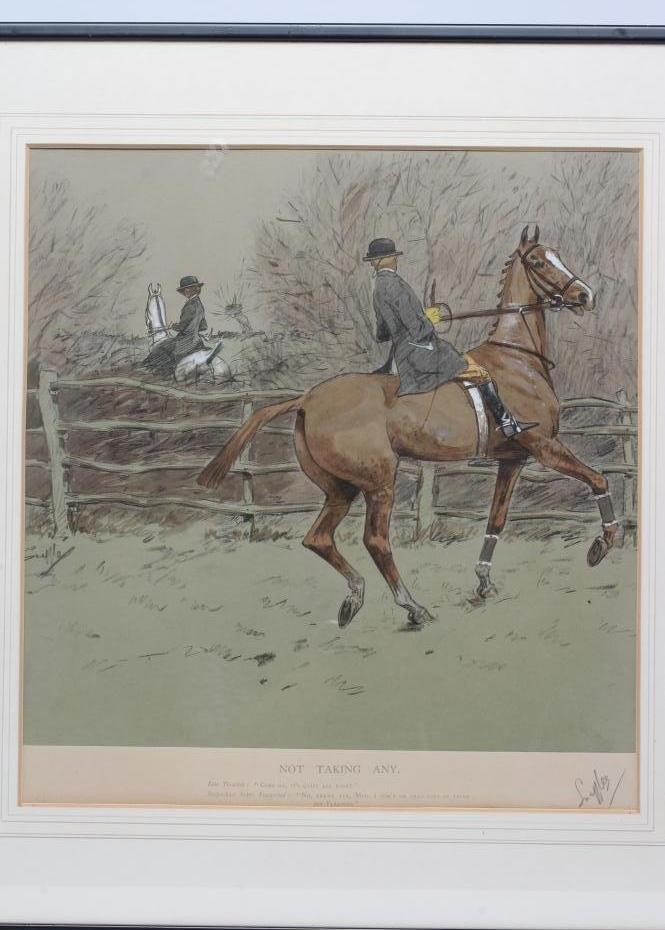 CHARLES JOHNSON PAYNE "SNAFFLES" (1884-1967) "Not Taking Any" Image