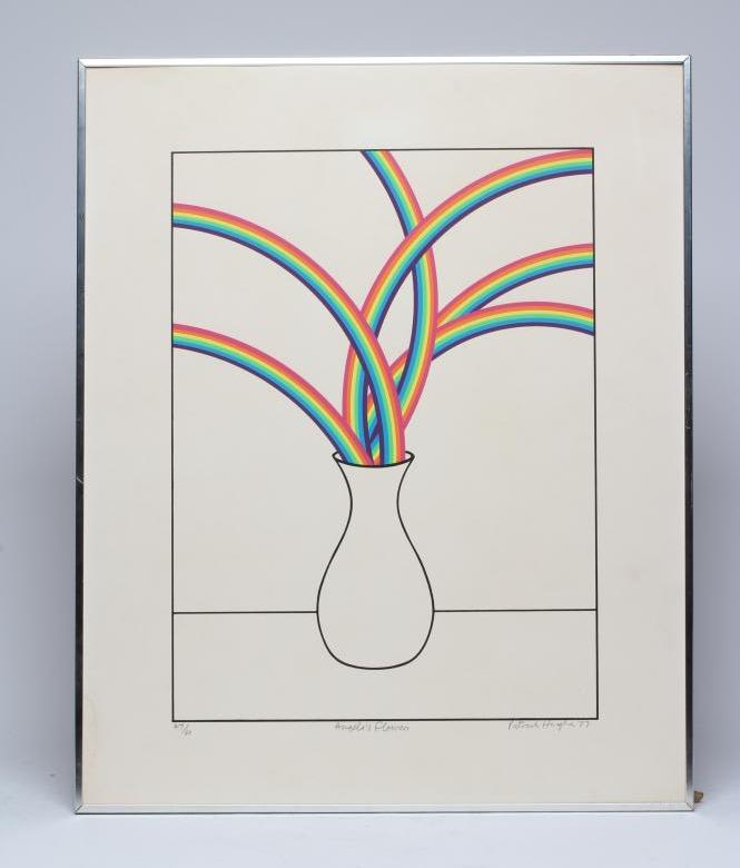 PATRICK HUGHES (b.1939) "Angela's Flowers" Image