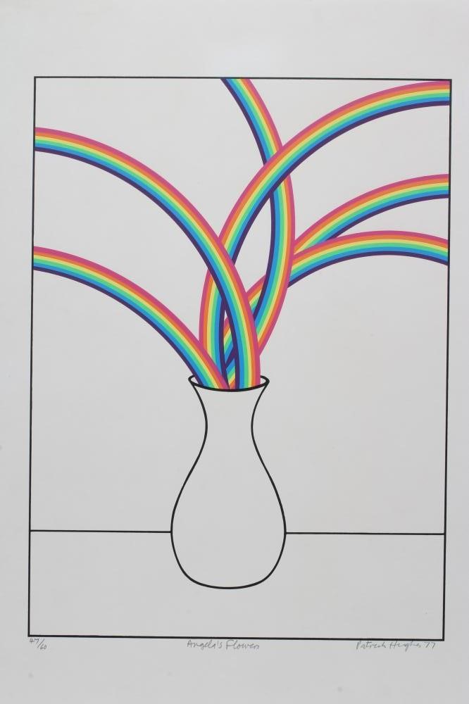 PATRICK HUGHES (b.1939) "Angela's Flowers" Image