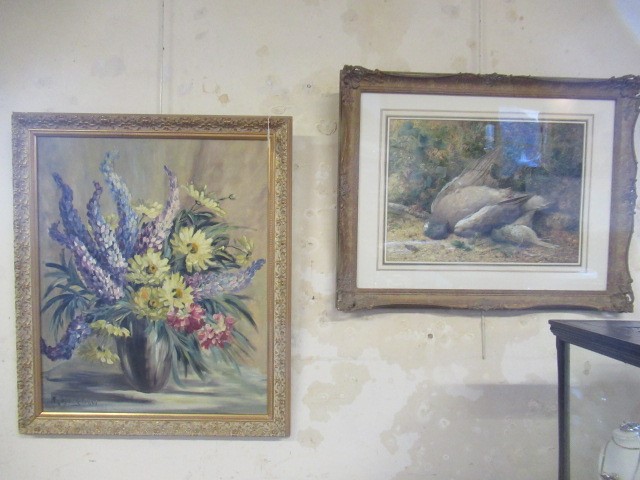 HARRY SUTTON PALMER (1854-1933) Still Life With Game Birds, watercolour heightened with white, Image