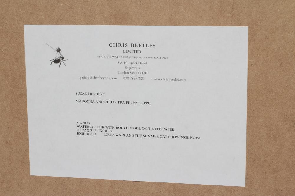 SUSAN HERBERT (1945-2014) Madonna and Child after Fra Filippo Lippi Image