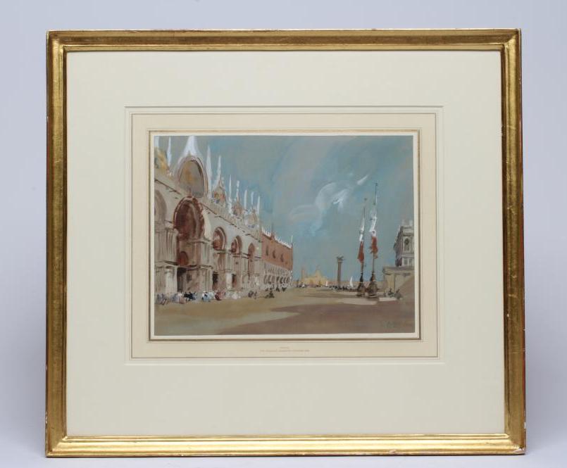 HERCULES BRABAZON BRABAZON (1821-1906) St Mark's Square, Venice, watercolour and pencil heightened Image