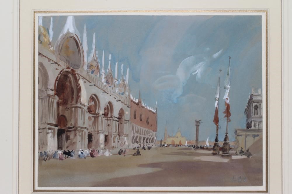 HERCULES BRABAZON BRABAZON (1821-1906) St Mark's Square, Venice, watercolour and pencil heightened Image