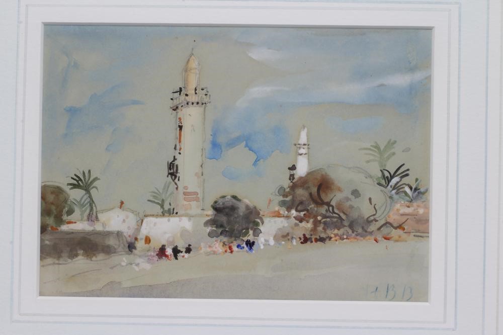 HERCULES BRABAZON BRABAZON (1821-1906) Amir Mosque Cairo, watercolour and pencil heightened with Image