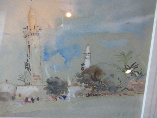 HERCULES BRABAZON BRABAZON (1821-1906) Amir Mosque Cairo, watercolour and pencil heightened with Image