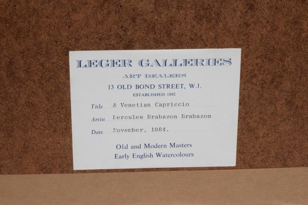 HERCULES BRABAZON BRABAZON (1821-1906) A Venetian Capriccio Image