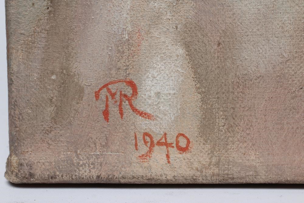 THOMAS MARTINE RONALDSON (1881-1942) Head Study of a Young Girl, oil on canvas, signed with initials Image