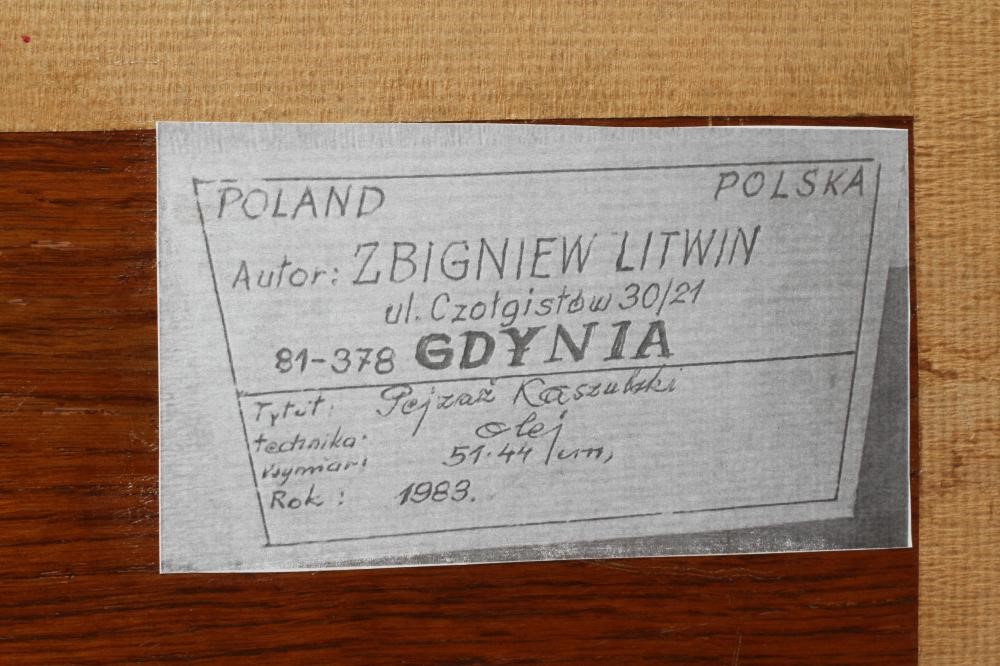 ZBIGNIEW LITWIN (Polish 1914-2001) Coastal Scene with Boats Image