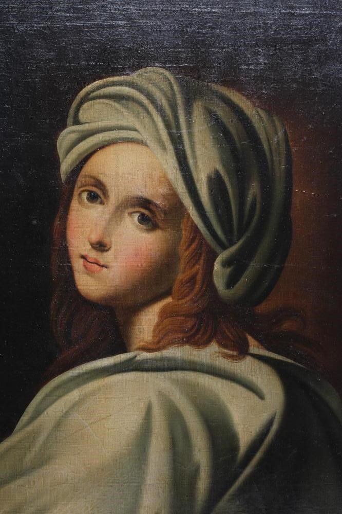 BRITISH SCHOOL (19th century) Portrait of Beatrice Cenci after Guido Reni, oil on canvas, unsigned, Image