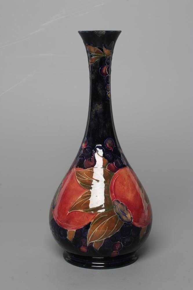 A MOORCROFT POTTERY POMEGRANATE BOTTLE VASE Image