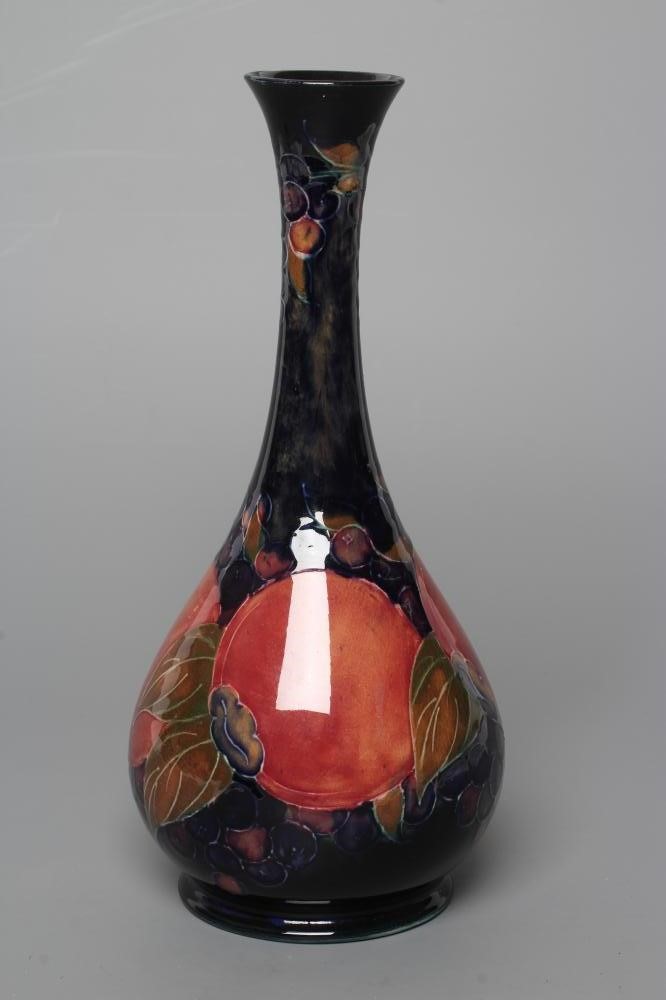 A MOORCROFT POTTERY POMEGRANATE BOTTLE VASE Image