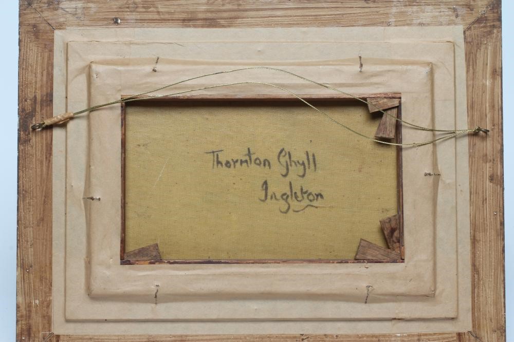 WILLIAM MELLOR (1851-1931) Thornton Ghyll, Ingleton, oil on canvas, signed, inscribed to reverse, Image