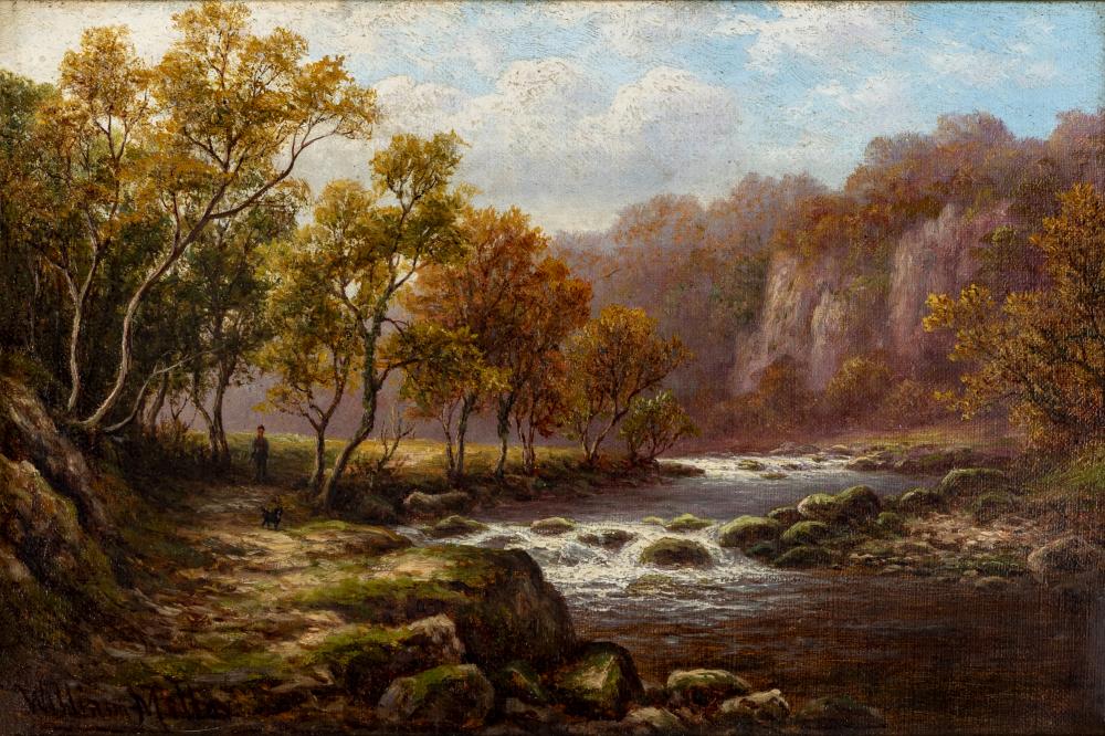 WILLIAM MELLOR (1851-1931) Woodland Brook Nr. Barden Tower, Wharfdale, oil on canvas, signed, Image