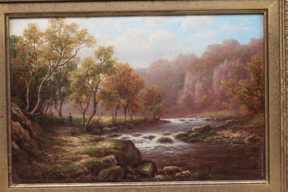 WILLIAM MELLOR (1851-1931) Woodland Brook Nr. Barden Tower, Wharfdale, oil on canvas, signed, Image