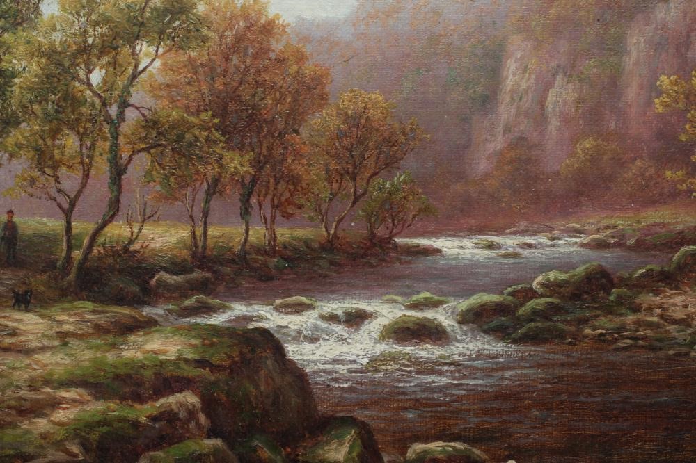 WILLIAM MELLOR (1851-1931) Woodland Brook Nr. Barden Tower, Wharfdale, oil on canvas, signed, Image