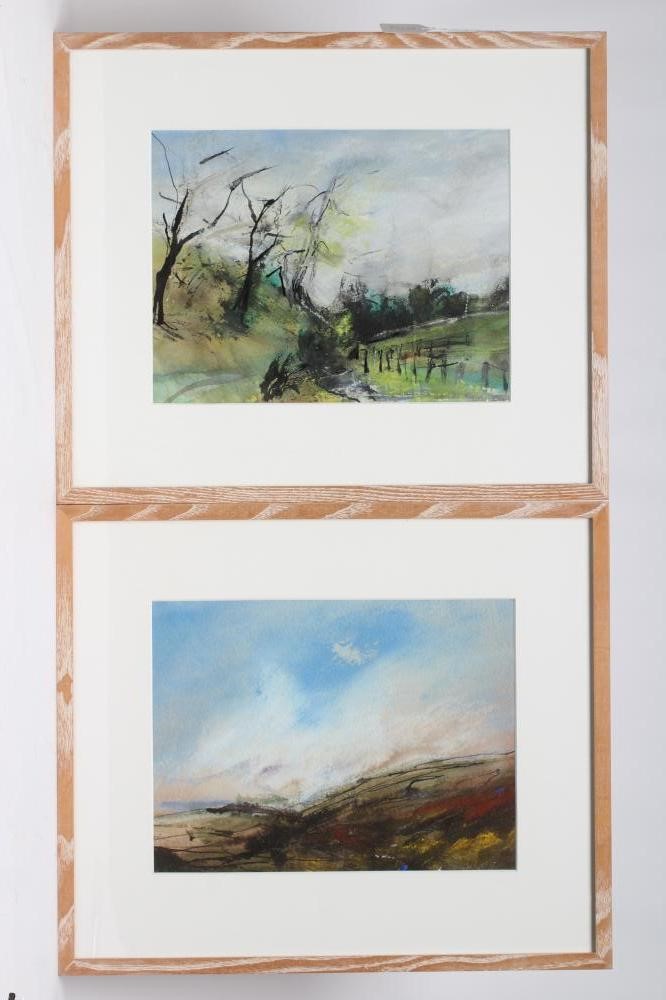 KATHERINE HOLMES (b.1962) "The River Aire near Airton" and "Summer Sky over Arkengarthdale" Image