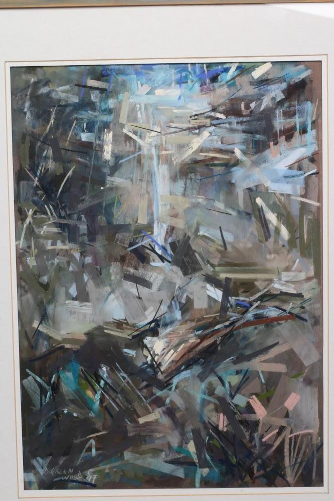 DAVID GREENWOOD (Contemporary) Hard Raw Force, pastel and conte crayon, signed and dated (19)97, Image