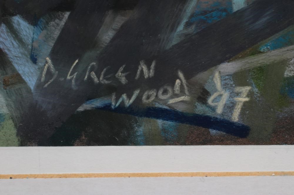 DAVID GREENWOOD (Contemporary) Hard Raw Force, pastel and conte crayon, signed and dated (19)97, Image