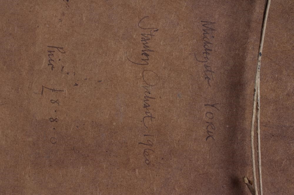 STANLEY ORCHART (1920-2005) View of Micklegate York, oil on board, signed, dated 1960 to reverse, Image